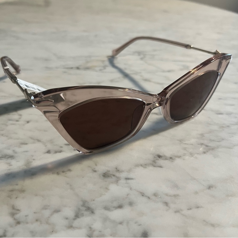 Karen Walker Cat-Eye Sunglasses in Transparent Pink